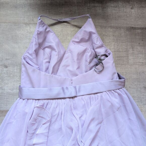 Vera Wang lilac Lavender Purple long Maxi formal dress size 16 Bridalmaid - Picture 6 of 8